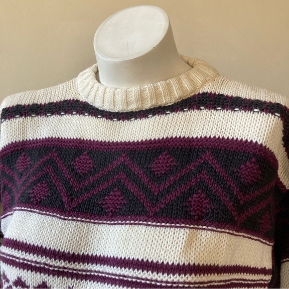 Townsend & Lake Vintage Knit Stripe Pattern Sweater - Picture 6 of 8